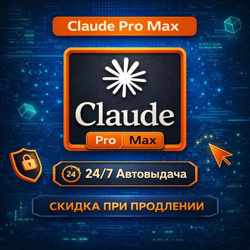24/7 АВТОВЫДАЧА l Claude AI PRO l Без входа l 5X MAX, 20X MAX l НА ВАШ АККАУНТ