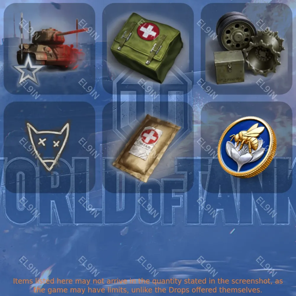 World of Tanks️Твич Дропсы6 предметов + 