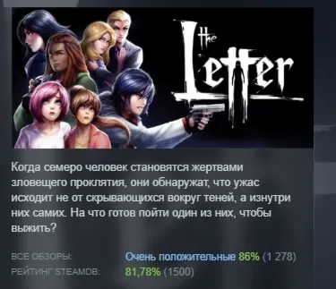 The Letter - Horror Visual Novel АВТОДОСТАВКА STEAM РОССИЯ