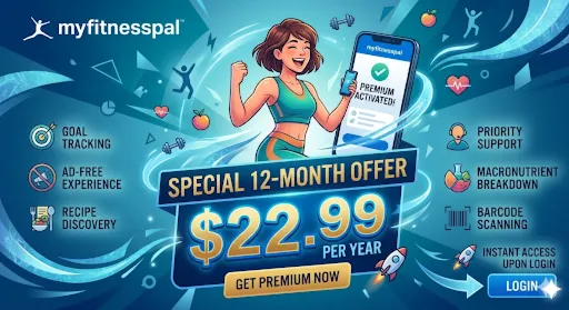 MyFitnessPal Premium | 12-Month Full Access (Global) 🥗 to your account