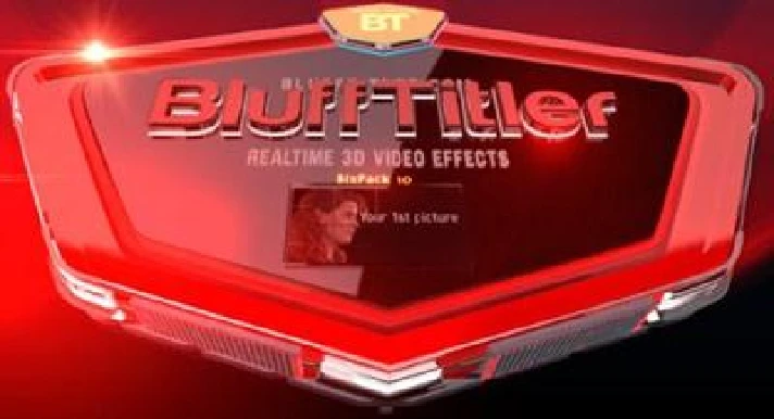 Three-dimensional labels to videos BluffTitler