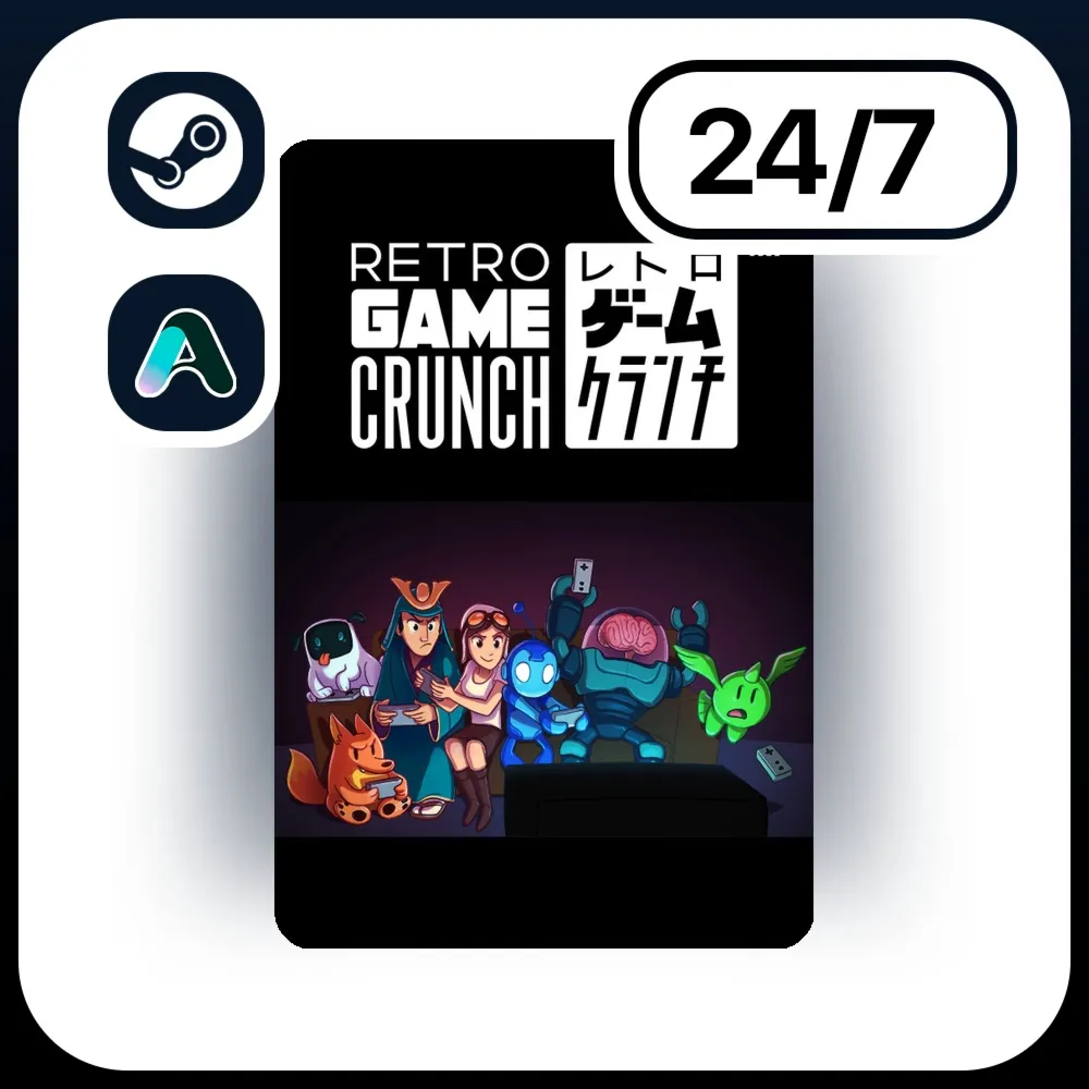 АВТО RETRO GAME CRUNCH \ STEAM ПОДАРКОМ ДЛЯ KZ | RU | UA | CIS 24/7