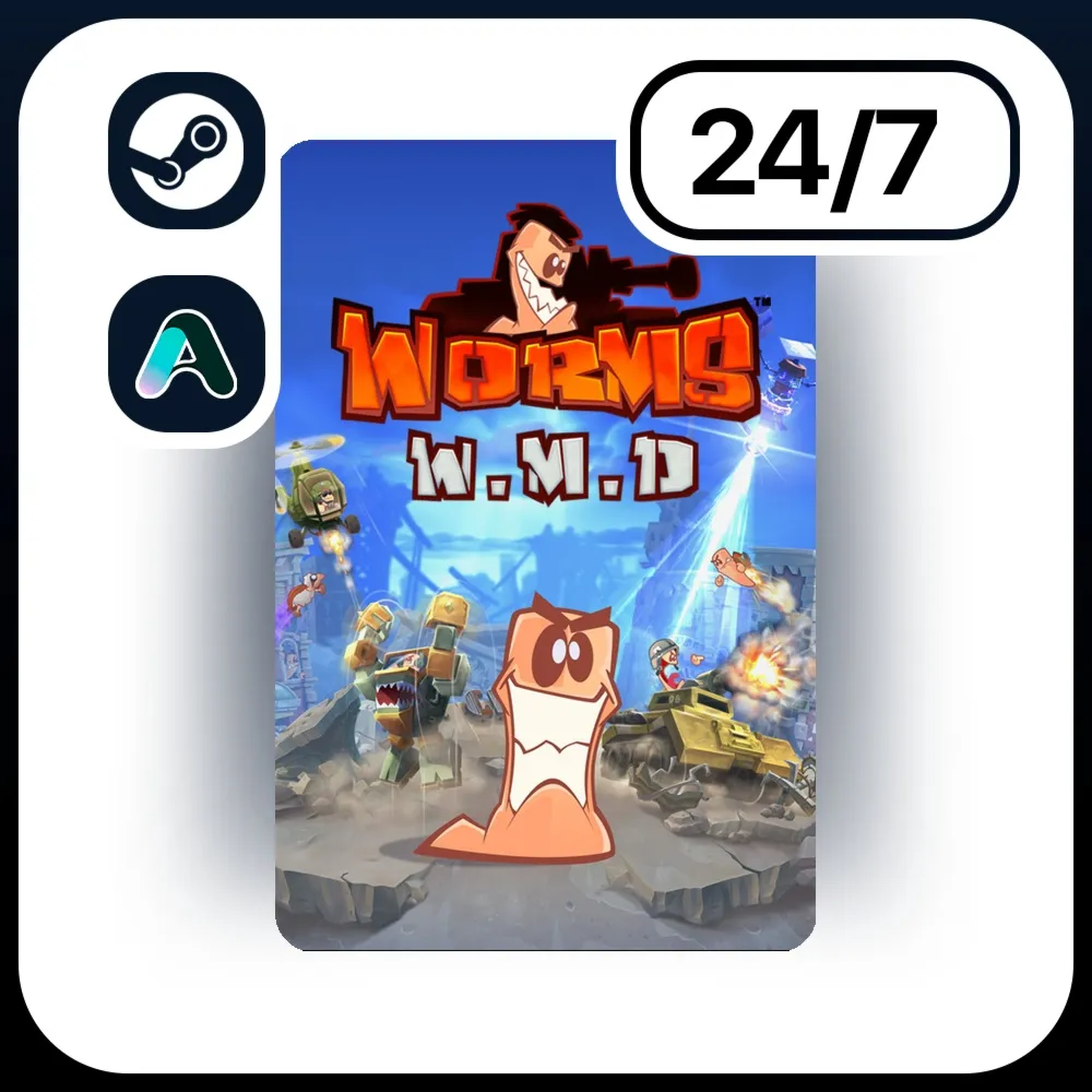 АВТО WORMS W.M.D \ STEAM ПОДАРКОМ ДЛЯ KZ | UA | CIS 24/7