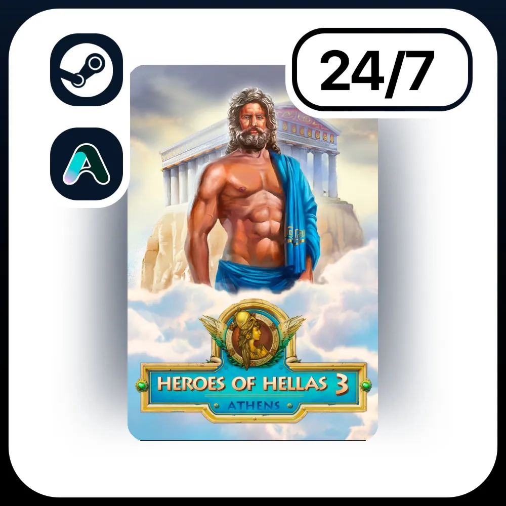 АВТО HEROES OF HELLAS 3: ATHENS \ STEAM ПОДАРКОМ ДЛЯ KZ | RU | UA | CIS 24/7
