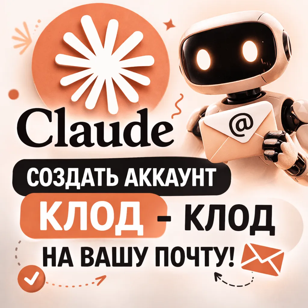 Создать аккаунт Клод - Claude на вашу почту!