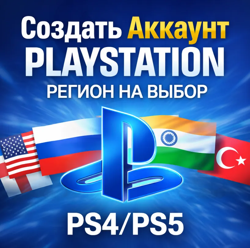 Создать Аккаунт PlayStation - Регион на выбор PS4/PS5