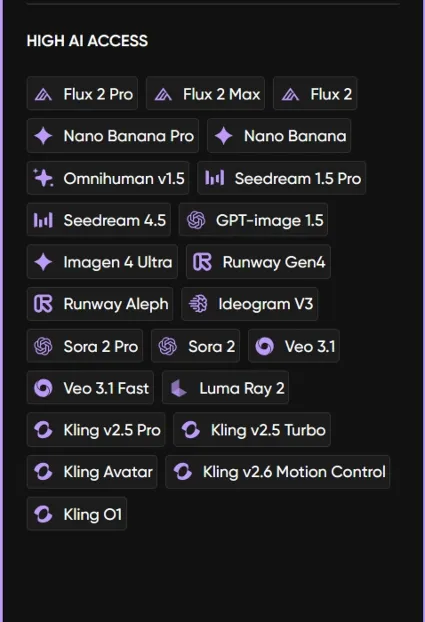 Picsart Pro | 1 год | Собственное | Мгновенное [включая модели VEO 3 + Seedance]