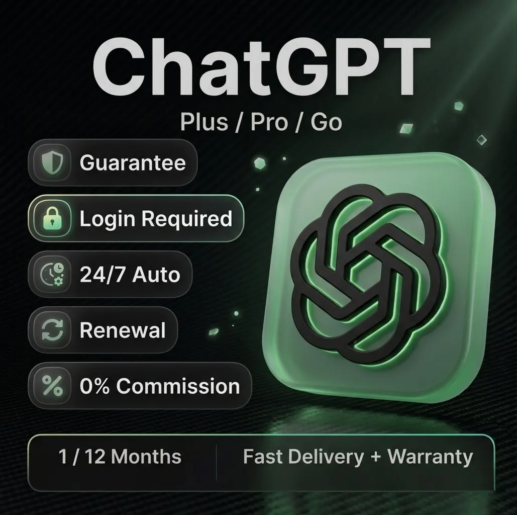 ChatGPT 5.2 - PLUS - PRO - GO 1/12 Подписка - Продление / гарантия
