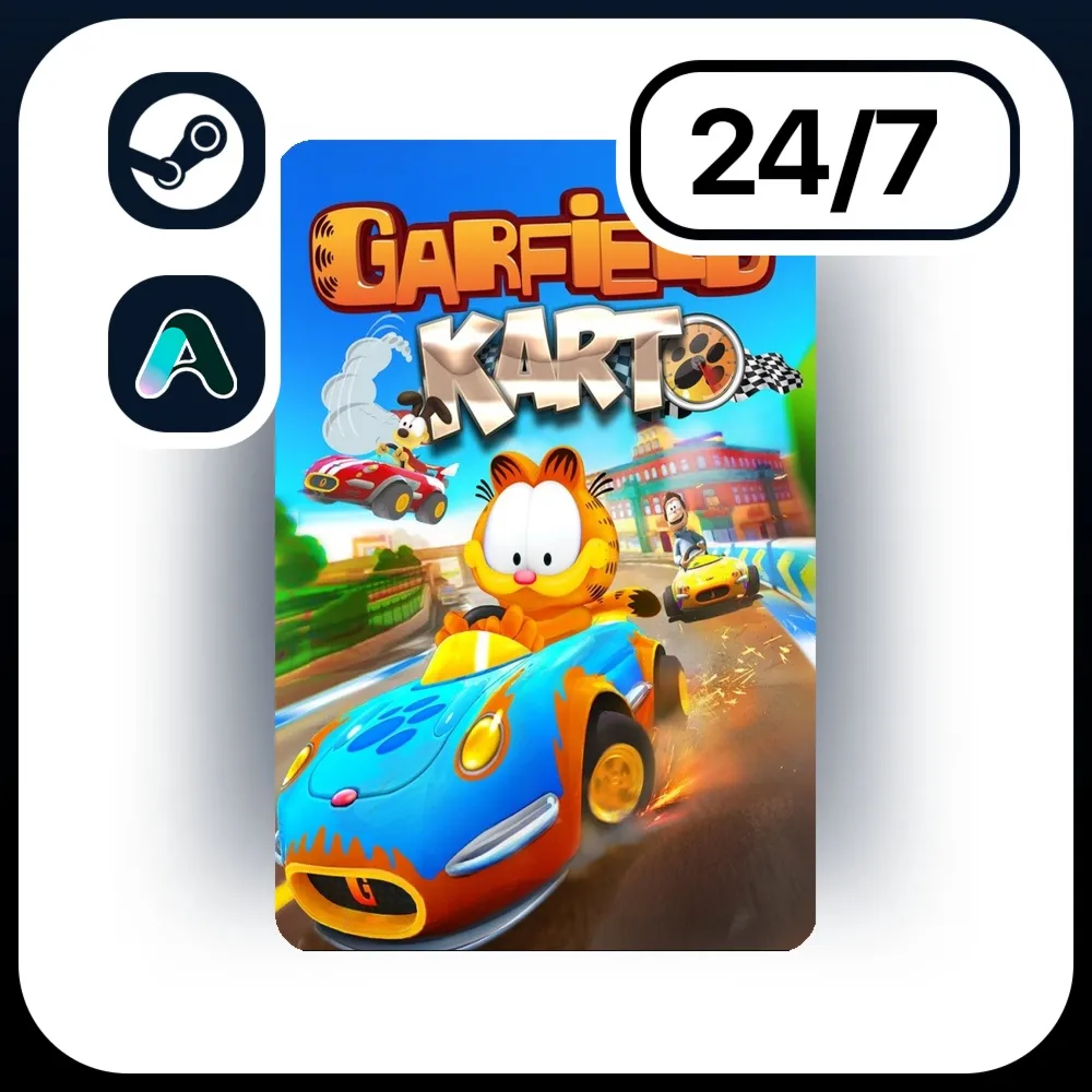 АВТО GARFIELD KART \ STEAM ПОДАРКОМ ДЛЯ KZ | RU | UA | CIS 24/7