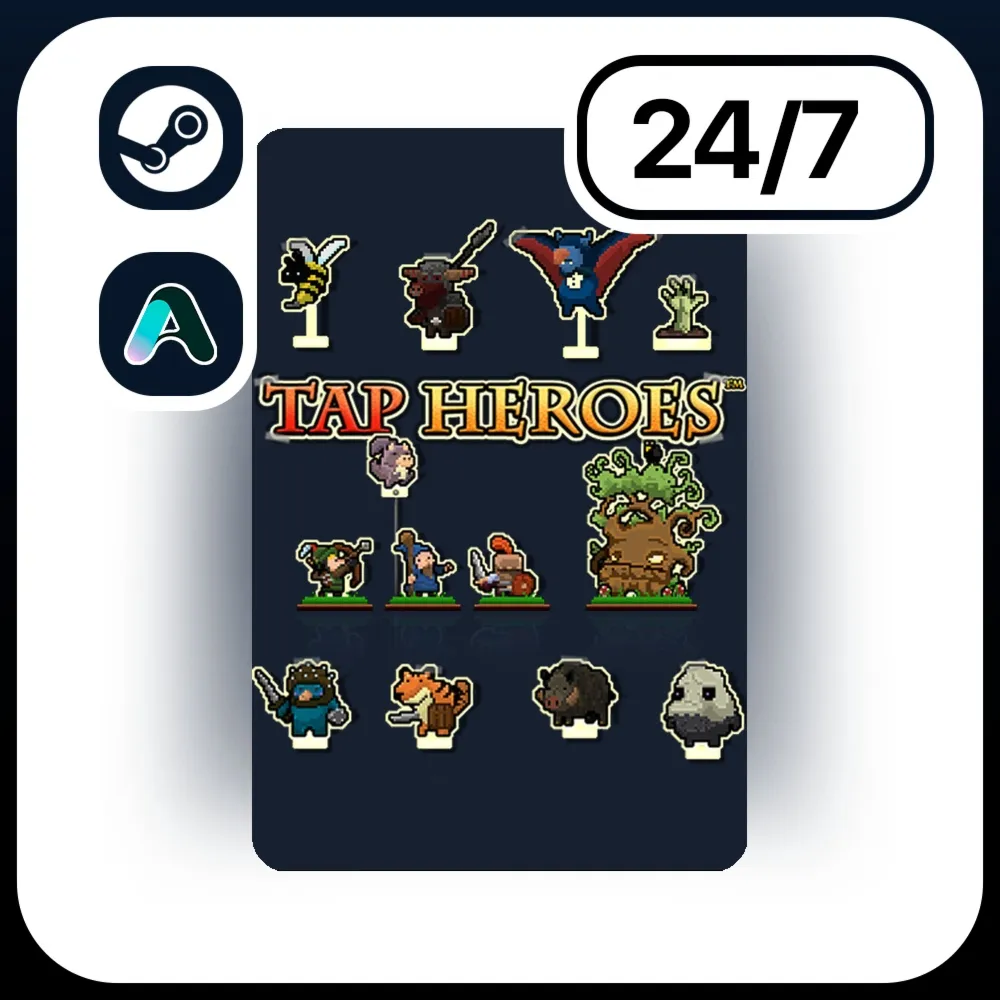 АВТО TAP HEROES \ STEAM ПОДАРКОМ ДЛЯ KZ | RU | UA | CIS 24/7