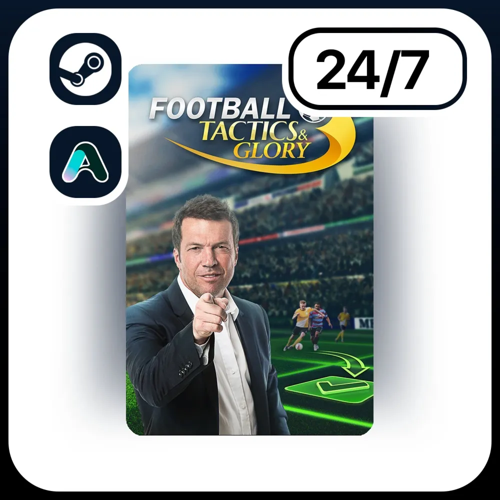 АВТО FOOTBALL, TACTICS & GLORY \ STEAM ПОДАРКОМ ДЛЯ KZ | UA | CIS 24/7