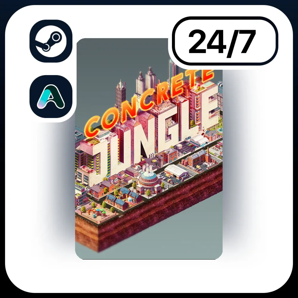 АВТО CONCRETE JUNGLE \ STEAM ПОДАРКОМ ДЛЯ KZ | RU | UA | CIS 24/7