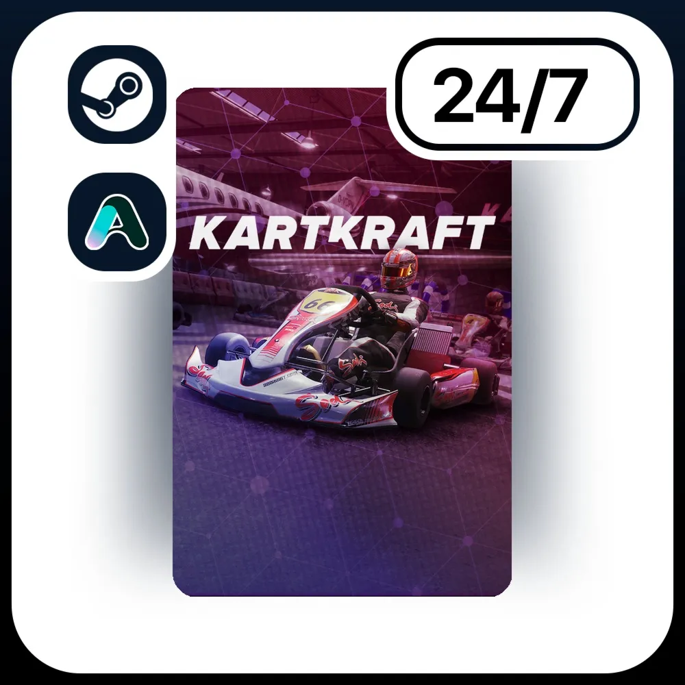 АВТО KARTKRAFT \ STEAM ПОДАРКОМ ДЛЯ KZ | UA | CIS 24/7