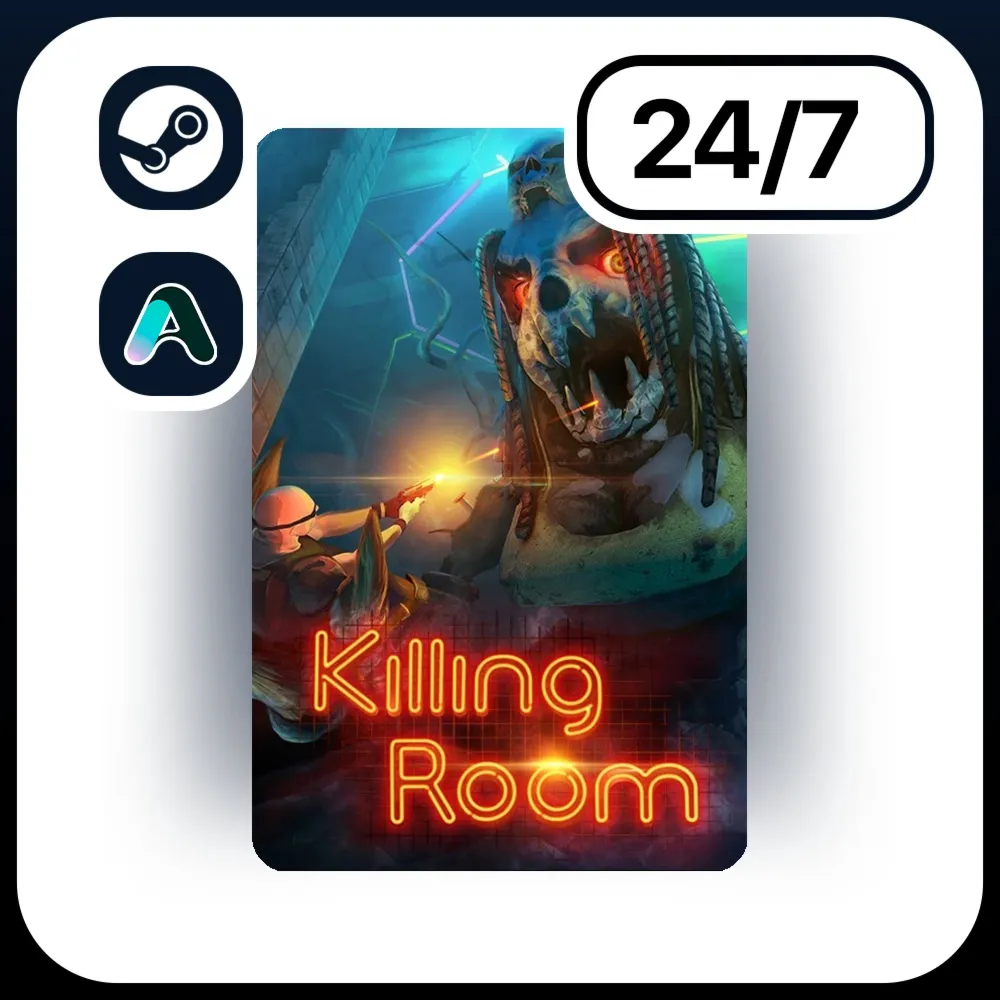 АВТО KILLING ROOM \ STEAM ПОДАРКОМ ДЛЯ KZ | RU | UA | CIS 24/7