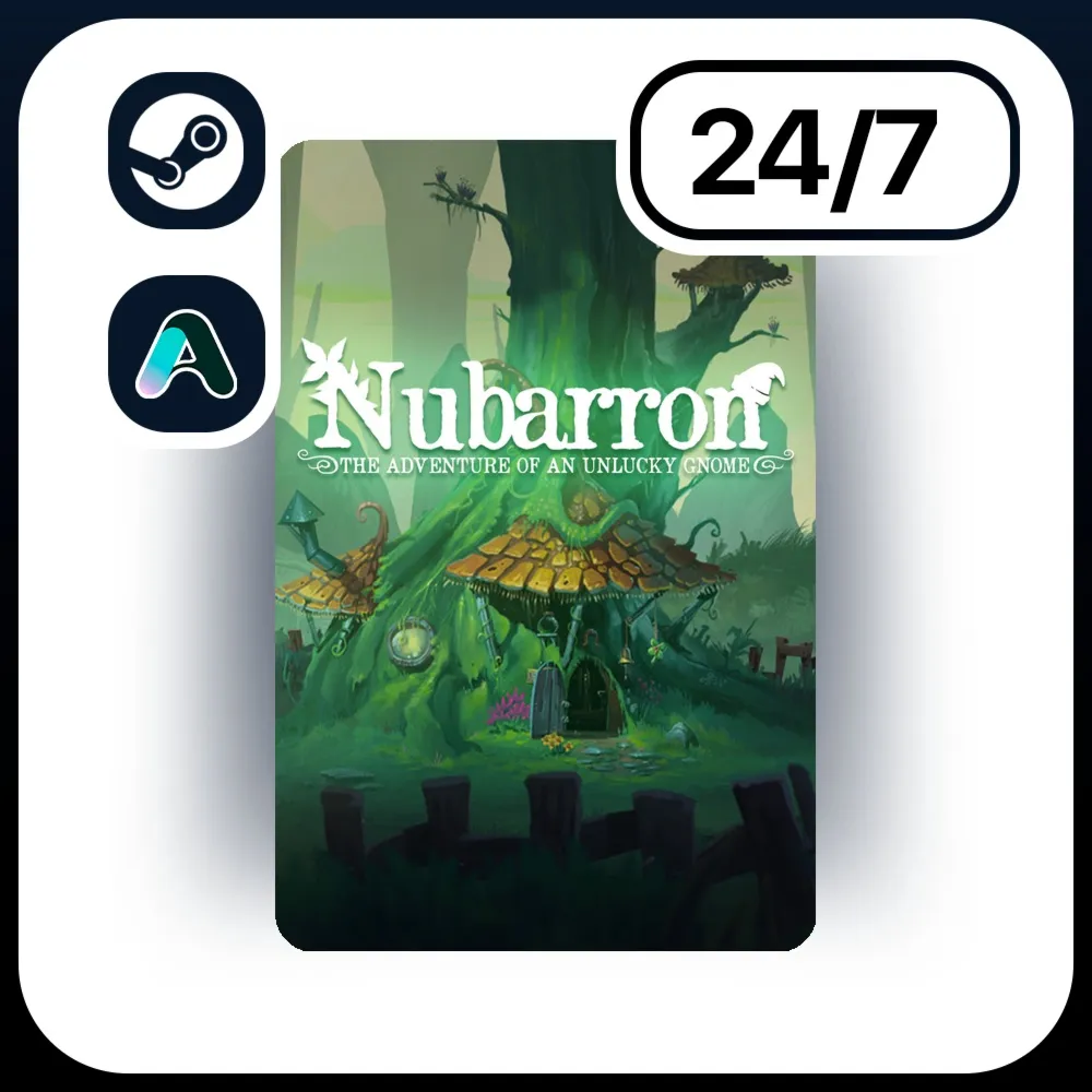 АВТО NUBARRON: THE ADVENTURE OF AN UNLUCKY GNOME \ STEAM ПОДАРКОМ ДЛЯ KZ | RU | UA | 