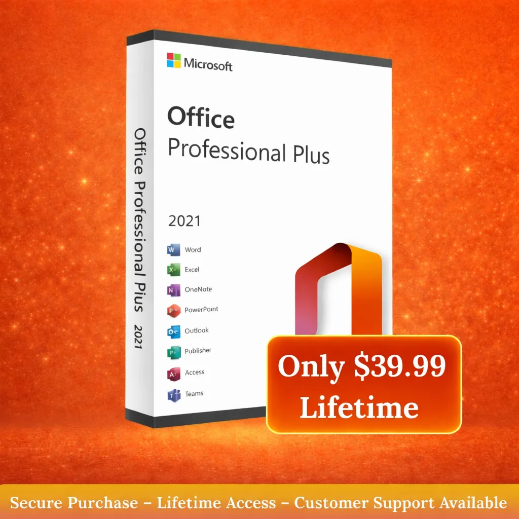 Ключ активации Office 2021 Pro Plus, пожизненная лицензия, мгновенная доставка.