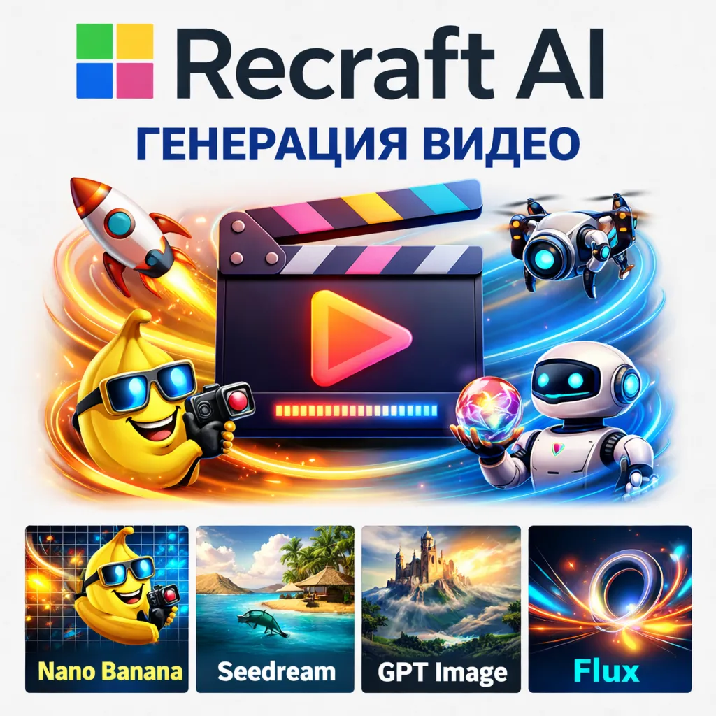 Recraft Ai Рекрафт 1-12 месяцев ПОДПИСКА