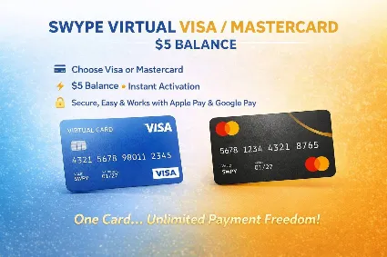 💳 Swype Цифровая карта | Баланс $5 🌍 | Быстро и безопасно | Действует 3 года 🛍 ️