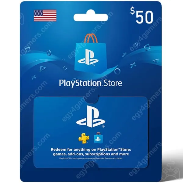 Карта оплаты PlayStation Network  $50 US