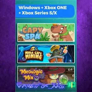 ️Capy Spa + Mole Cart Mining + Meowgic Mix Bundle XBOX