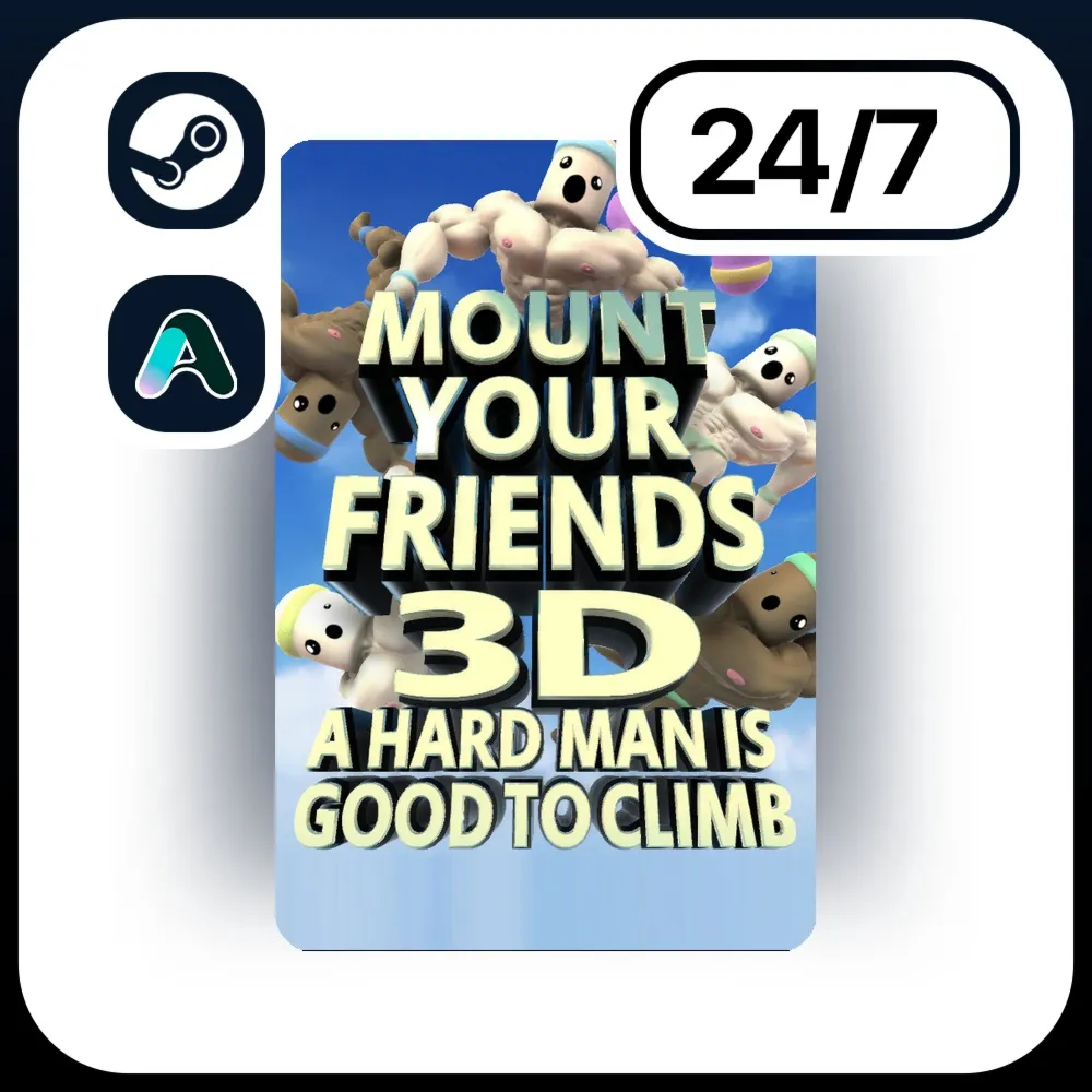 АВТО MOUNT YOUR FRIENDS 3D: A HARD MAN IS GOOD TO CLIMB \ STEAM ПОДАРКОМ ДЛЯ KZ | RU 