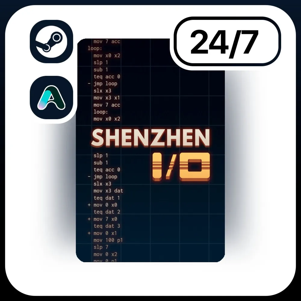АВТО SHENZHEN I/O \ STEAM ПОДАРКОМ ДЛЯ KZ | RU | UA | CIS 24/7