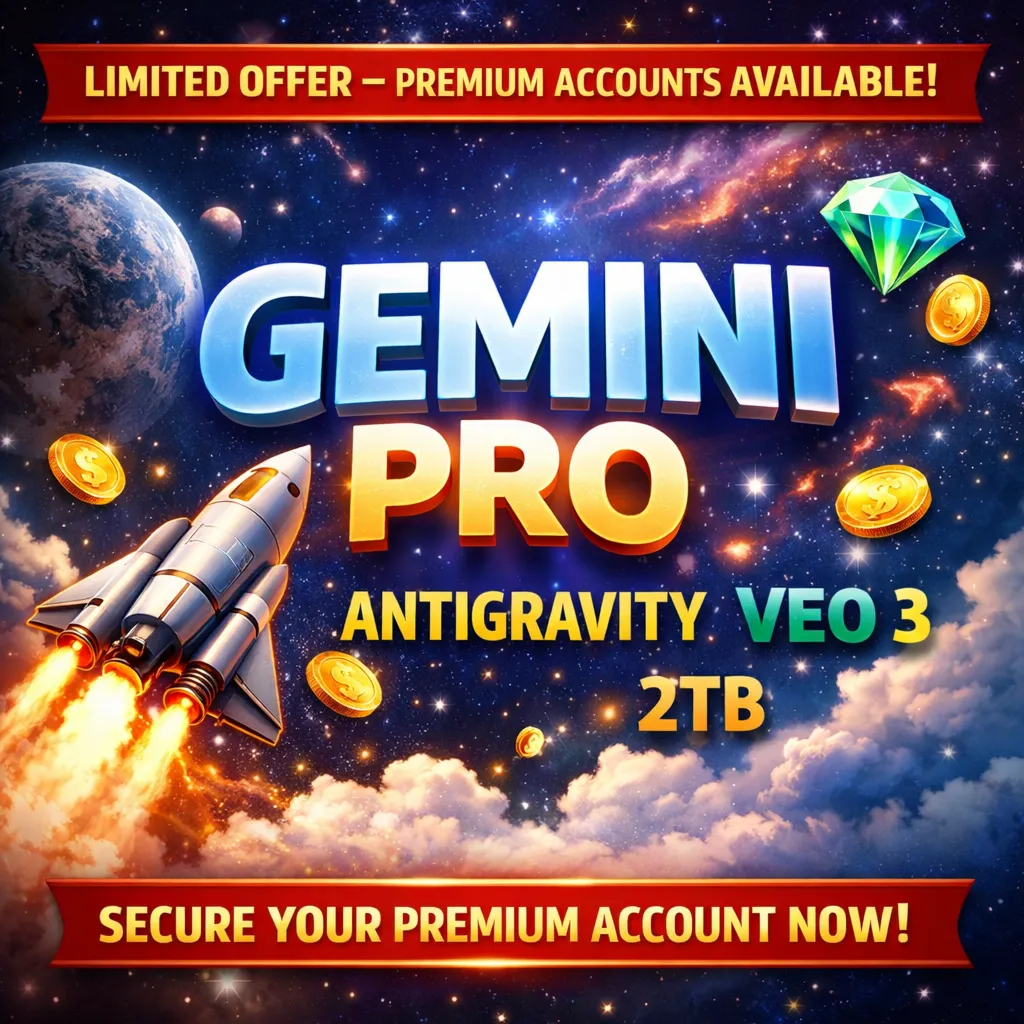 GEMINI PRO 4/6 Months | Antigravity | Gemini 3.0, Nano Banana Pro, Veo 3 | Quick Fast