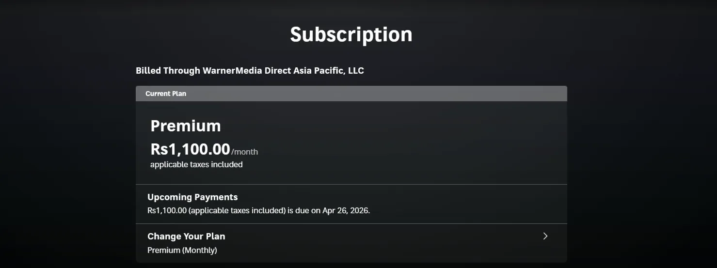 HBO Max Premium (1 Month) to Your Account