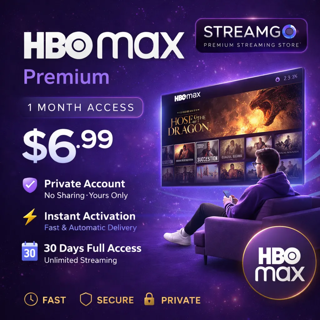 HBO Max Premium (1 месяц) на вашем аккаунте