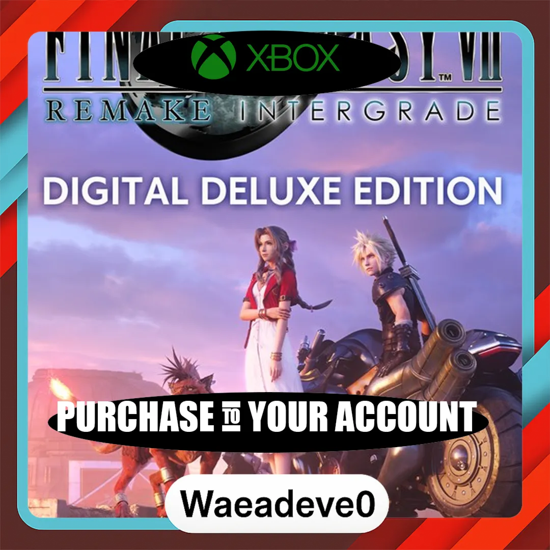 FINAL FANTASY VII REMAKE INTERGRADE Digital Deluxe Edition Xbox – Purchase for Your A