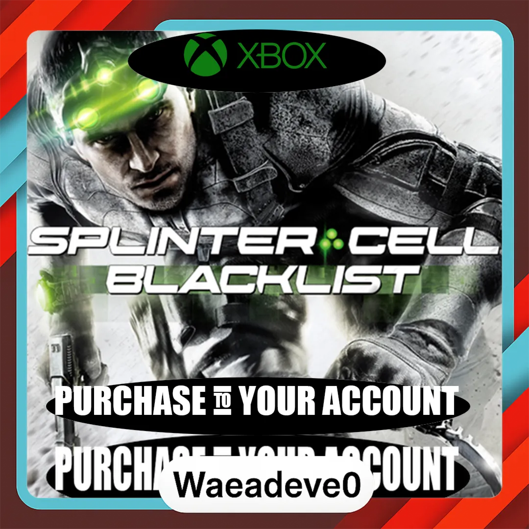 Tom Clancy's Splinter Cell: Blacklist Xbox – Purchase for Your Account