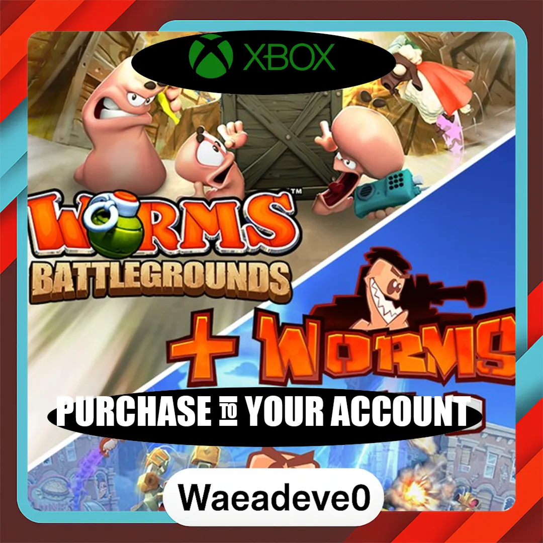 Worms Battlegrounds + Worms W.M.D Xbox – Purchase for Your Account