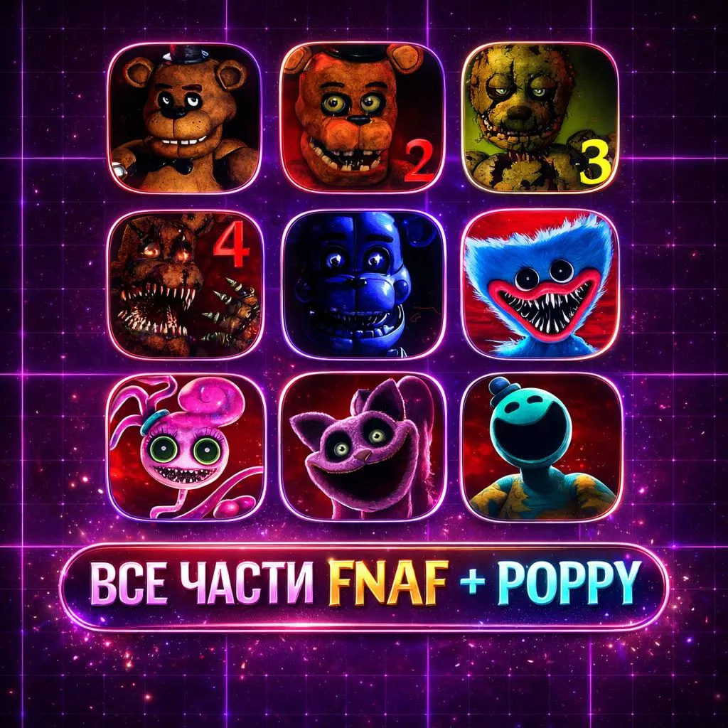 Все Части FNAF + POPPY Playtime на iOS/iPhone
