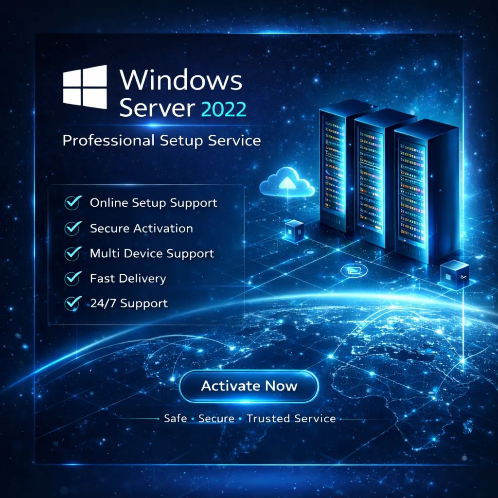 🟢 Windows Server 2022 Standard Activation Key MAK Volume Online Activation 100 PC🟢