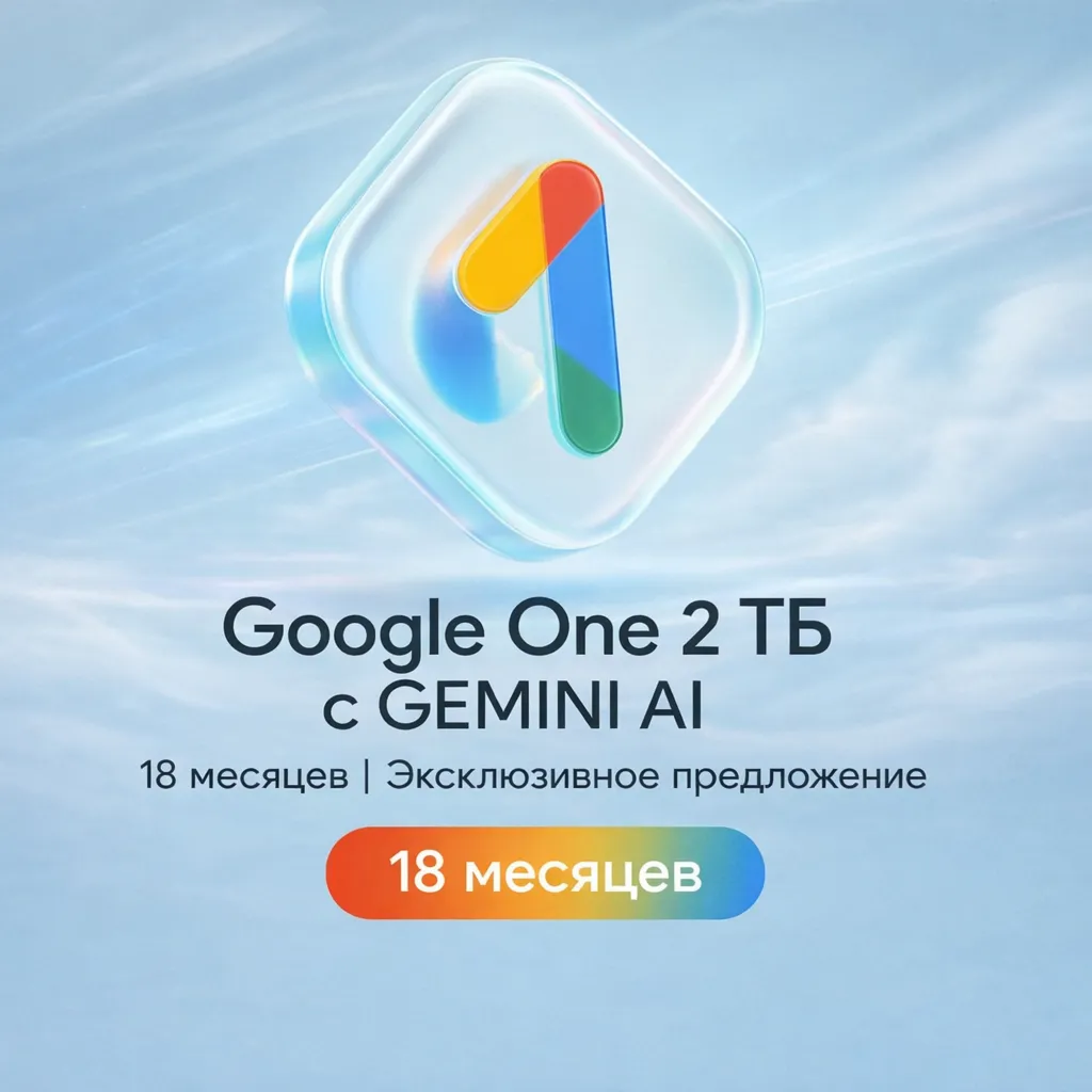 🔥 GEMINI AI PRO + GOOGLE ONE 2TB — 18 МЕСЯЦЕВ 🔥
