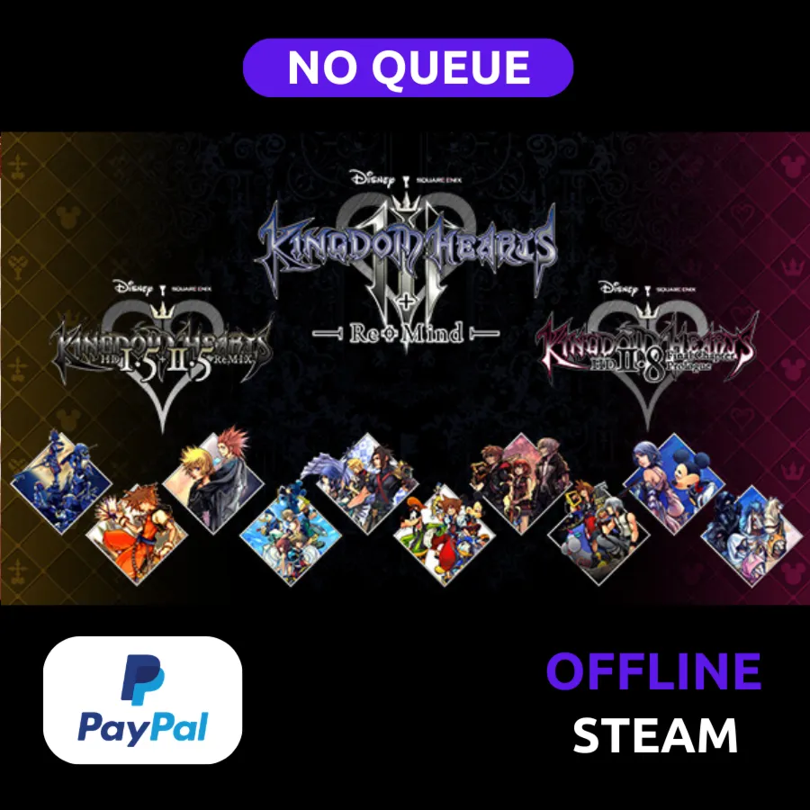 Kingdom Hearts INTEGRUM MASTERPIECE 1.5+2.5 ReMIX+ 2.8 + III + Re Mind | PAYPAL
