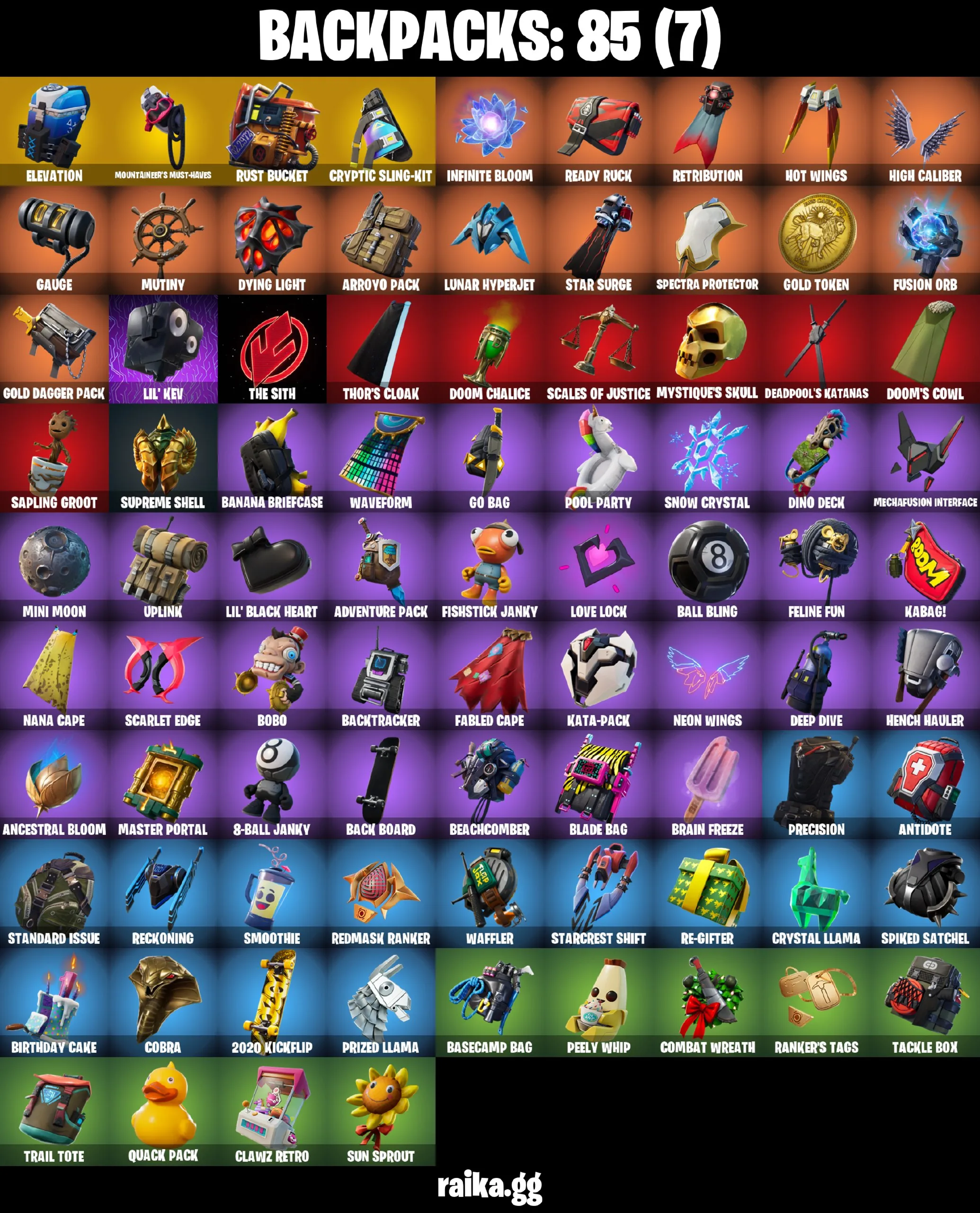 [PC/PSN/XBOX] 56 skins | Cloud Striker | Fixer | Sultura | Subzero Cryptic | STAGE 5
