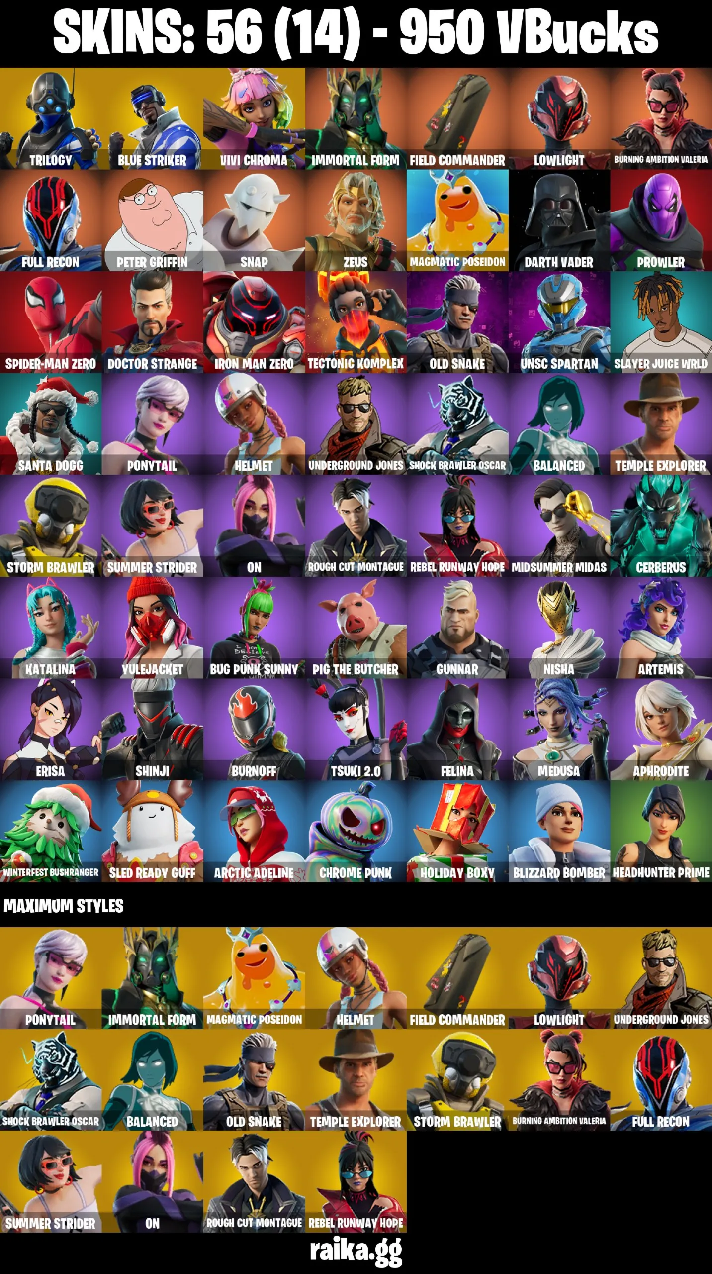 [PC] 56 skins | Trilogy | Blue Striker | Vivi Chroma | Immortal Form | Field Commande