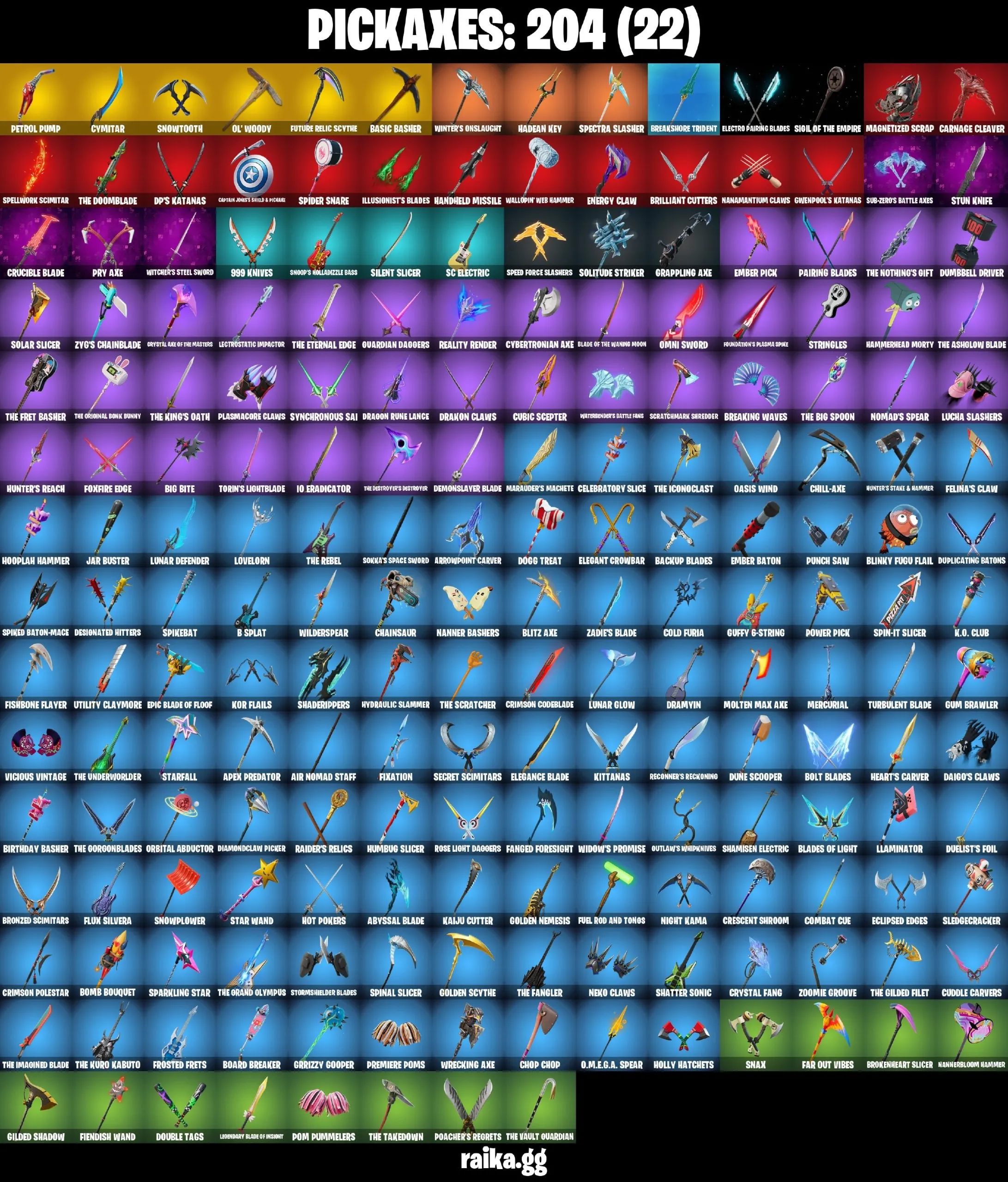 [PC/PSN/NIN] 187 skins | Lina Scorch | Sultura | Subzero Cryptic | Vivi Chroma | Harb