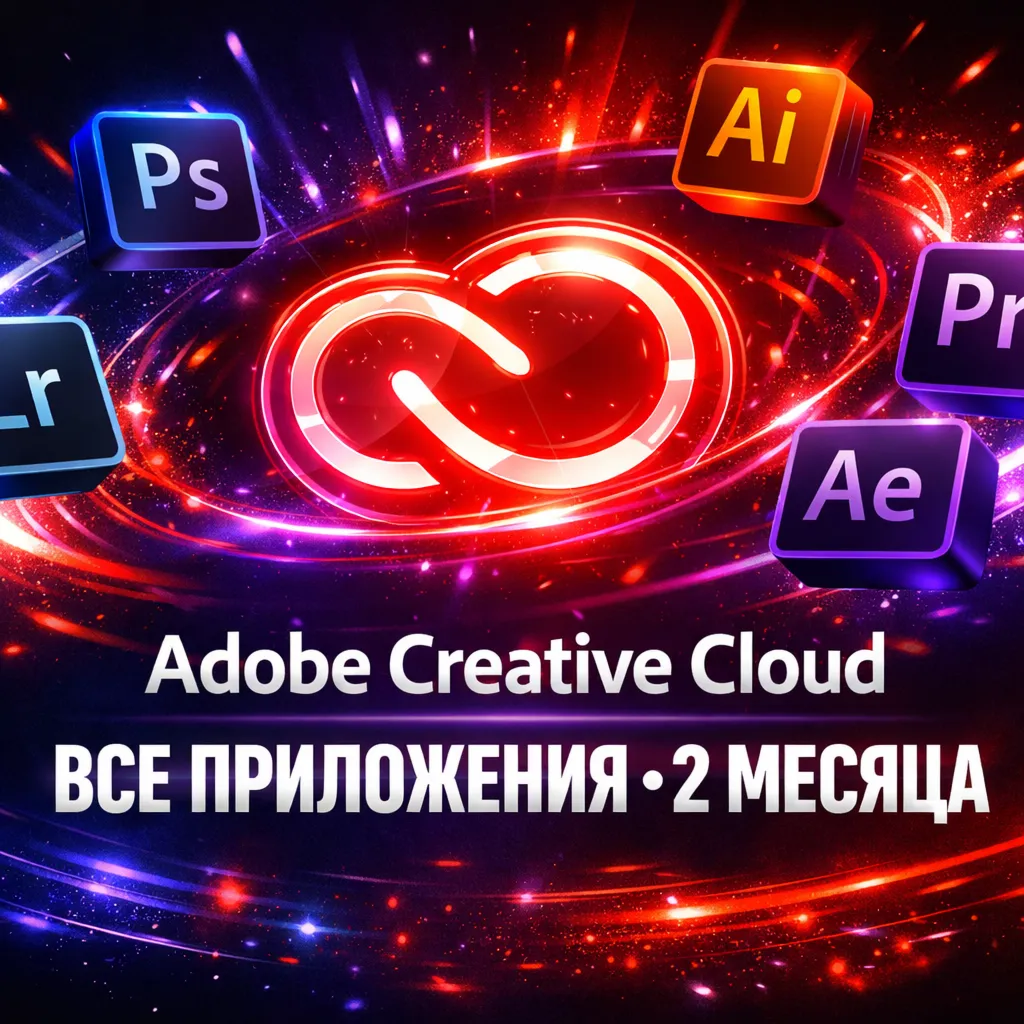 Adobe Creative Cloud — 1 месяц (ГОТОВЫЙ АККАУНТ)