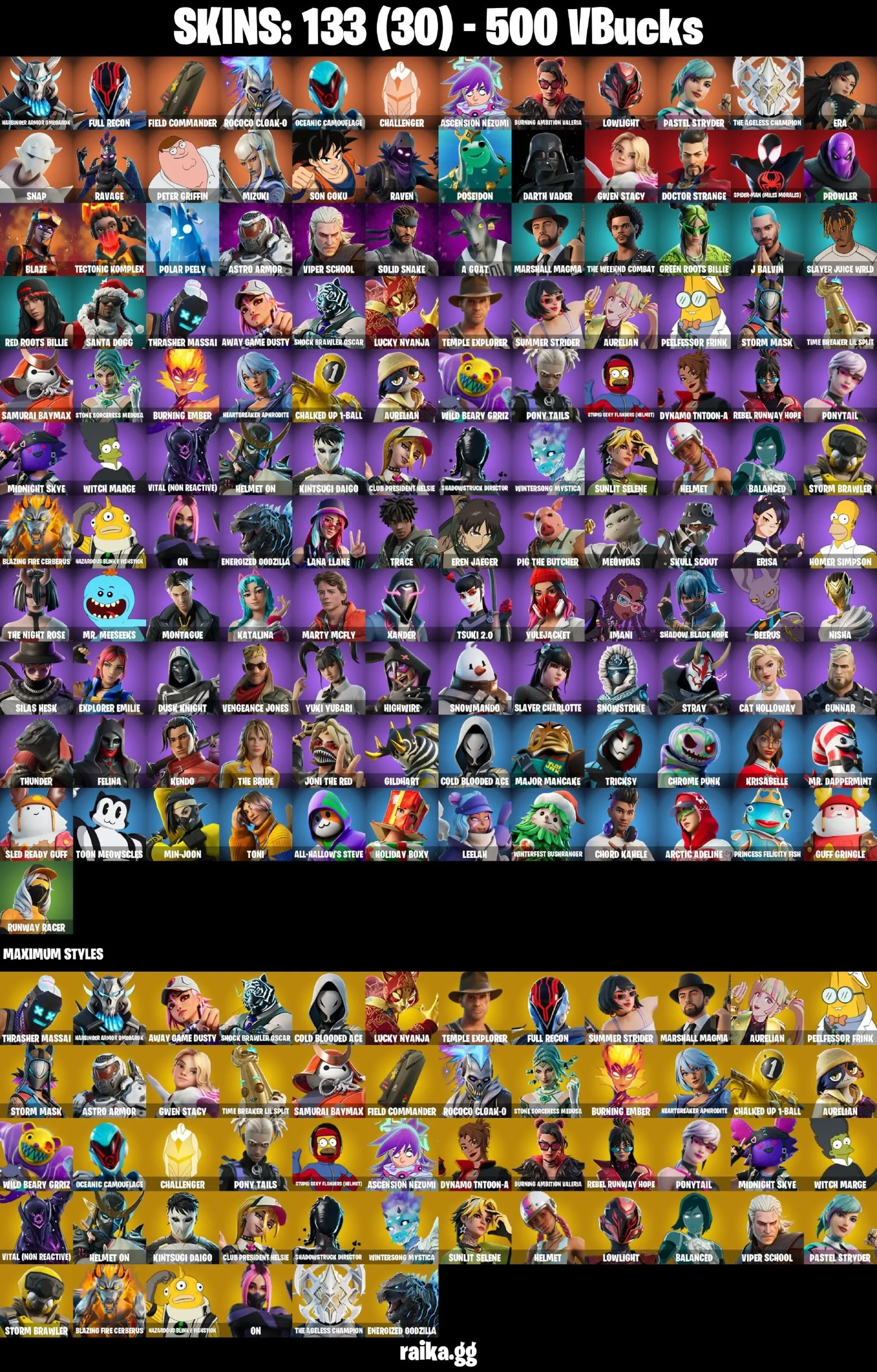 [PC/PSN/XBOX] 133 skins | Harbinger Armor Omegarok | Full Recon | Field Commander | R