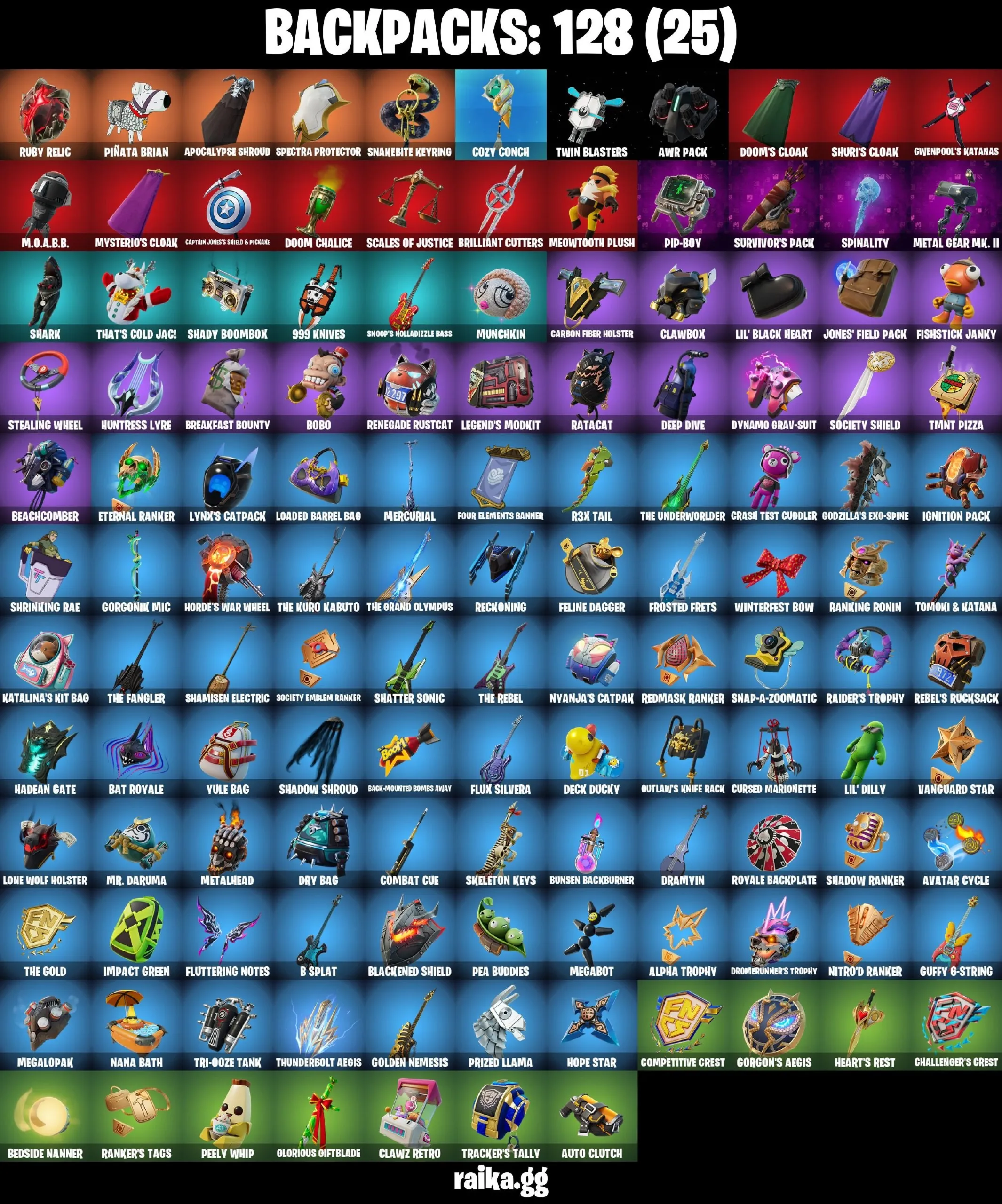 [PC/PSN/XBOX] 90 skins | Renegade Raider | Fixer | Sultura | Fancy Peter Griffin (No