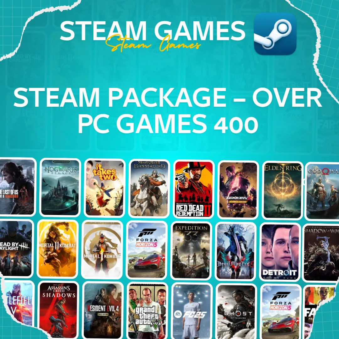 Offline Steam Package – Over 400 PC Games