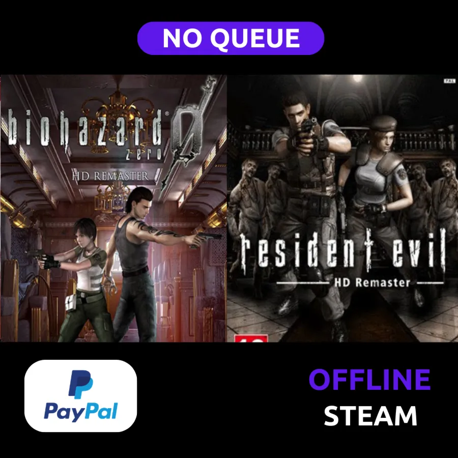 Resident Evil 1 + 0 HD Remaster | STEAM | PAYPAL