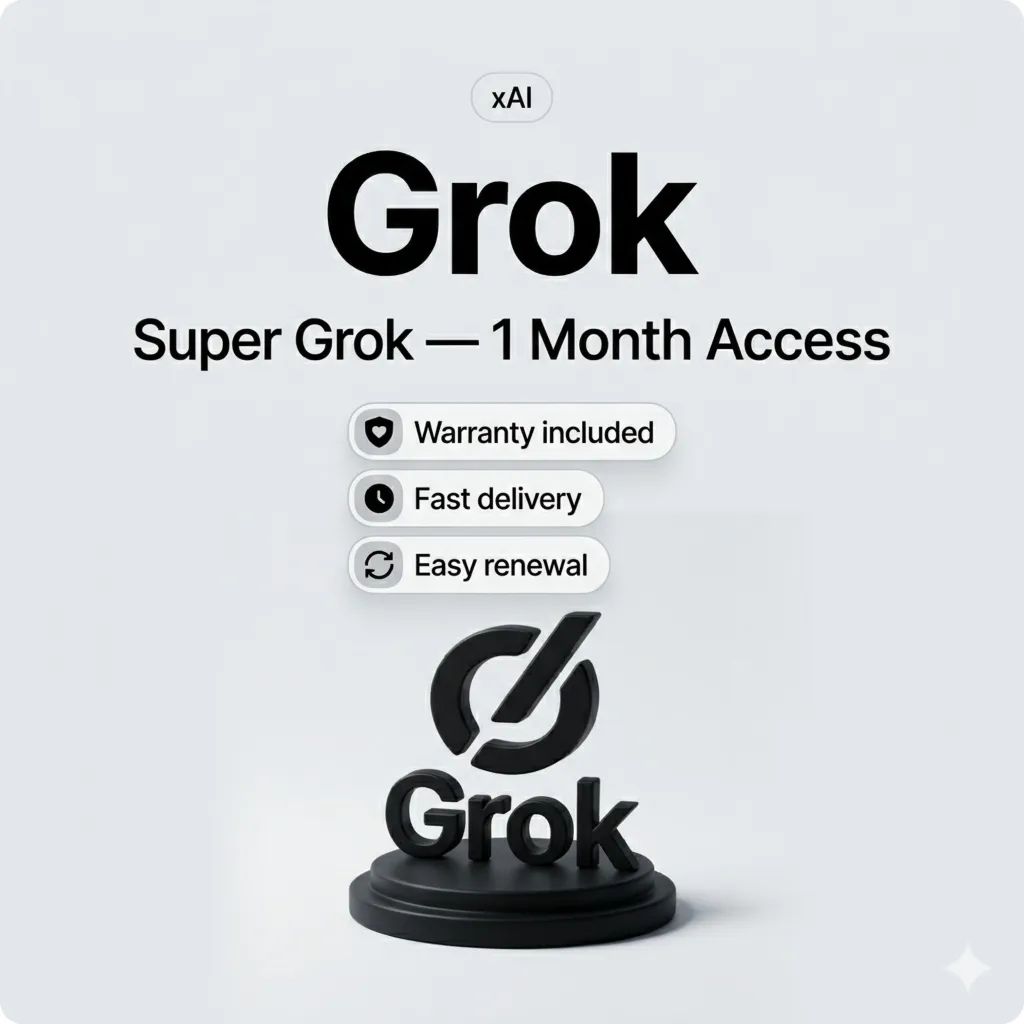 Grok xAI Super Grok — Доступ на 1 месяц | Быстрое обновление аккаунта | Гарантия вклю