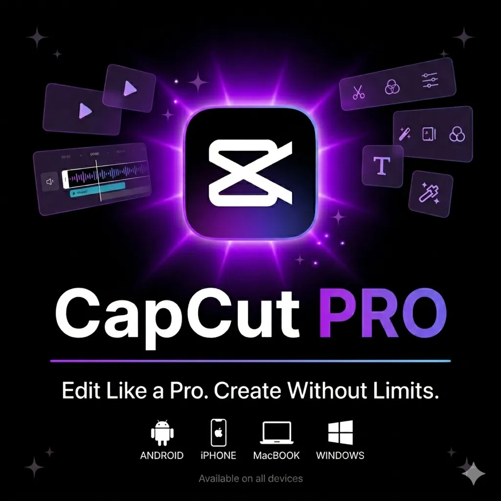 CapCut Pro Subscription (iOS, Android, PC) 1 Month Acco