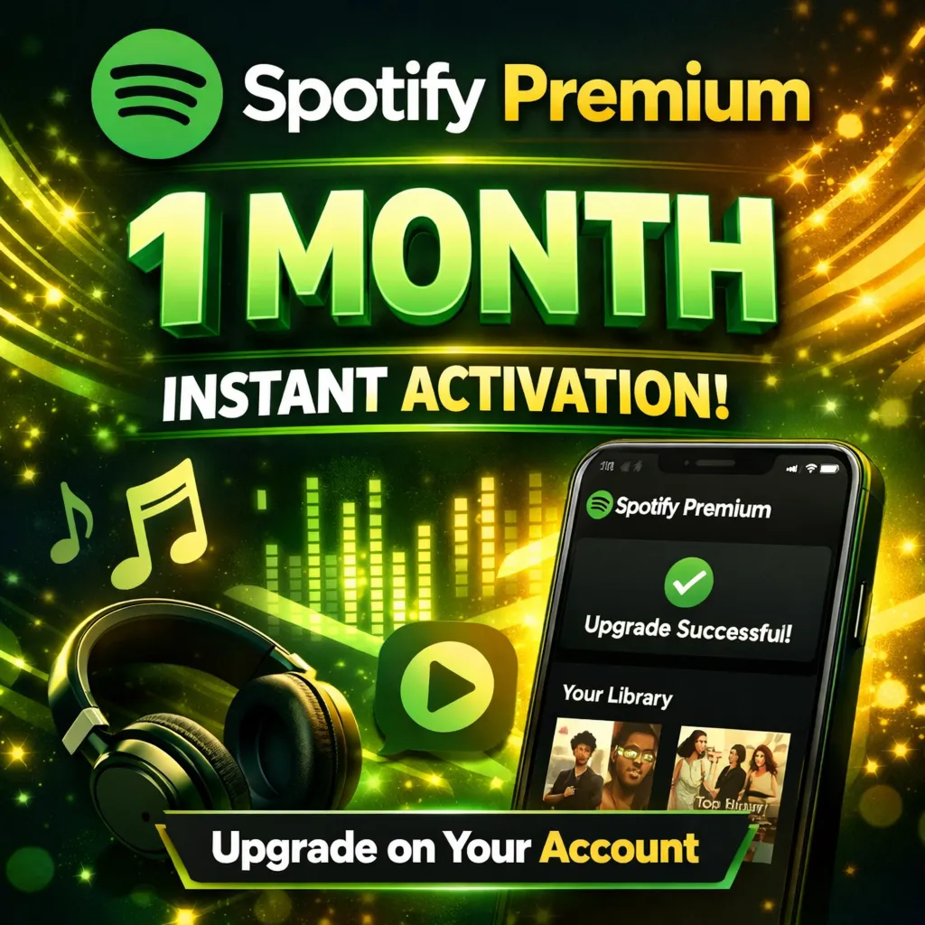Spotify Premium 1 Month – Instant Activation | Upgrade on Your Account