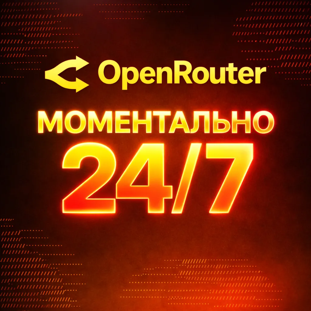 OpenRouter — Моментально 24/7 — Пополнение Без Входа