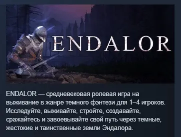 ENDALOR АВТОДОСТАВКА STEAM РОССИЯ