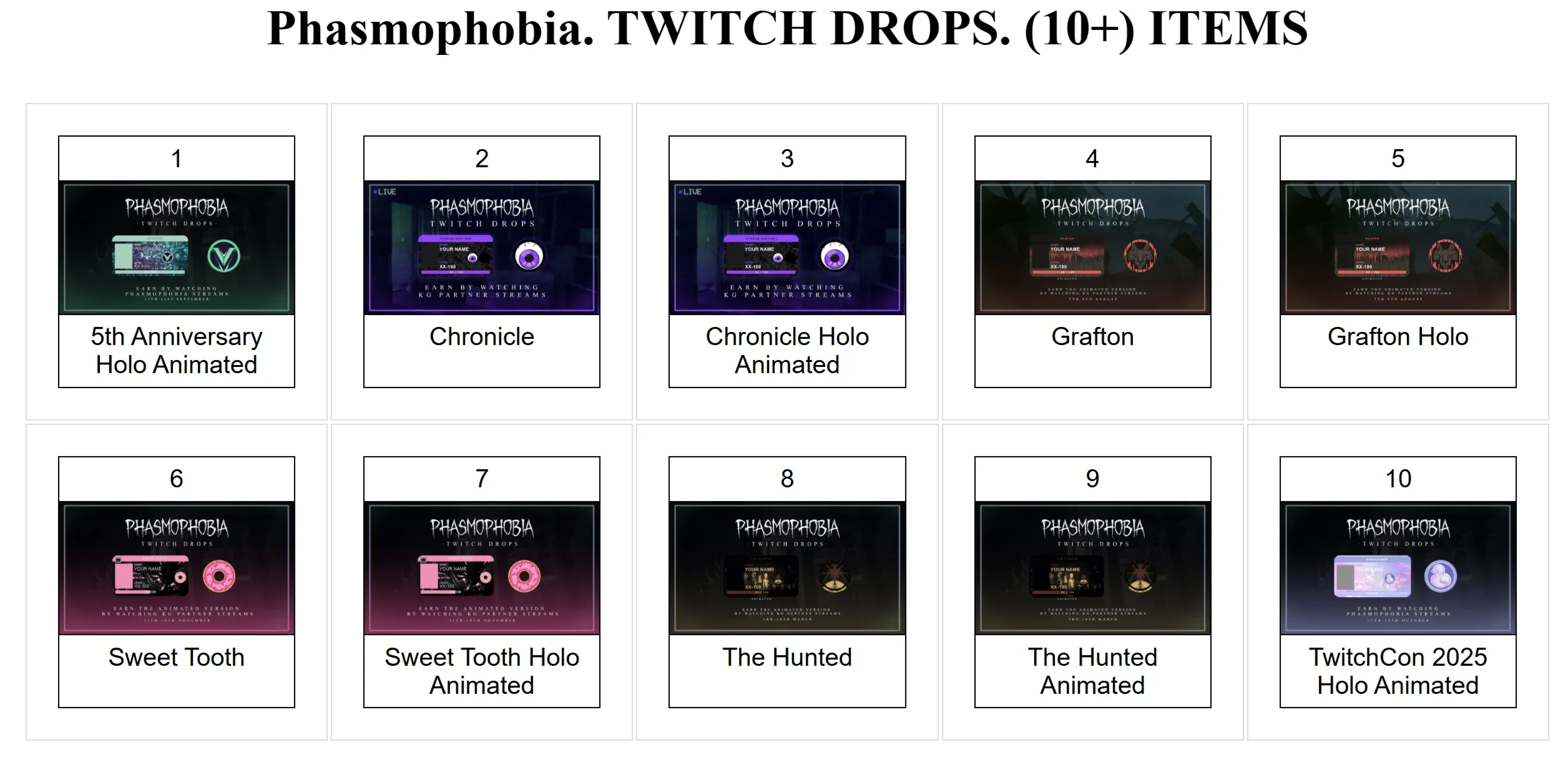 Phasmophobia【ТВИЧ ДРОПЫ】СКИНЫ | 10+ ПРЕДМЕТОВ + ПОДАРОК